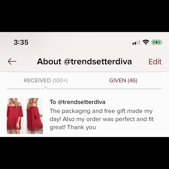 Red Wine Tassel Off Shoulder Dress - Picture 6 of 6